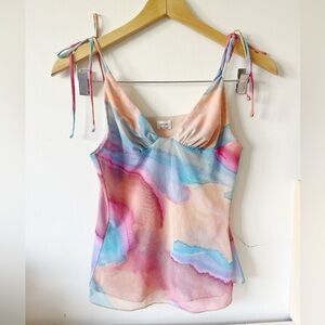 Wilfred Winona Multicoloured Cami Tank w/ Tie Straps | Size Medium